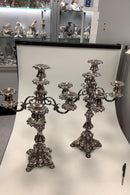 5-Armet Sølvplet Lysestager