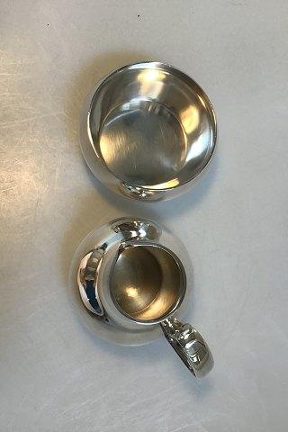 Georg Jensen Sterling Sølv Flødekande og Sukkerskål No 1017 Henning Koppel