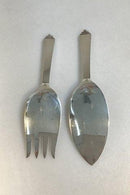 Georg Jensen Sterling Silber Pyramide Fisch Dinner Set