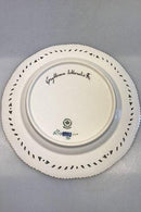 皇家哥本哈根Flora Danica午餐盘，编号20/3554，带穿孔边缘