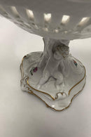 Royal Copenhagen Light Saxon Flower Pedistal Bowl with Puttier No 1531