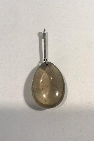 Georg Jensen Sterling Sølv Torun  Rutil Quartz Vedhæng No 131