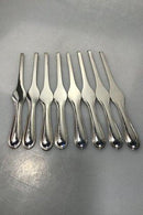 W&S Sørensen Dobbeltriflet Sølv Hummergafler Sæt (8)