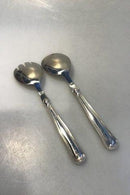 W&S Sørensen Dobbeltriflet Sølv Salatsæt