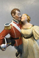 Royal Copenhagen Overglasur Figur Soldat og Prinsesse No 1180