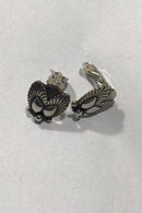 Georg Jensen Sterling Sølv Øreclips No 110 Pinje