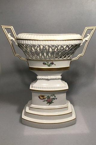 皇家哥本哈根Flora Danica Pearlware白色花瓶No 12358