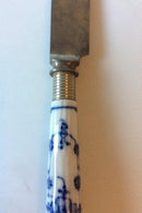 6 Royal Copenhagen Blue Fluted Plain. Dinner Knife with Porcelain Handle