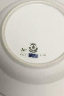 Royal Copenhagen Hvid Svejfet med takket guldkant (Stel 387 / Josephine) Dyb tallerken No 1617