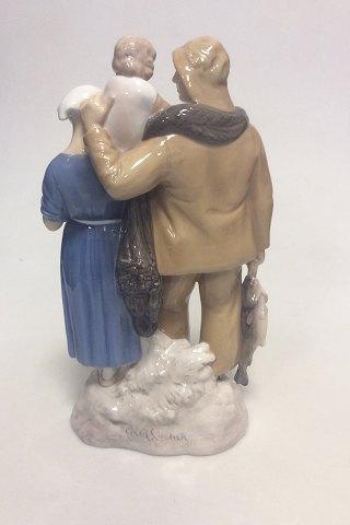 Bing og Grøndahl Figur af Fiskerfamilie No. 2025