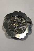 Georg Jensen Sterling Silver ブローチ No 159 オパール