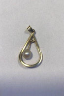 Lund (B.H) 14ct黄金珍珠吊坠