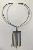 Hans Hansen Sterling Silver Necklace and Pendant