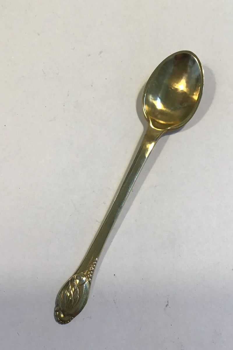 Evald Nielsen No 10 Sølv Kaffeske, forgyldt