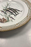 Royal Copenhagen Privatmalet Flora Danica Fisketallerken No 3549
