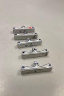 Sæt på 5 Royal Copenhagen Musselmalet Riflet Knivbuk No 134