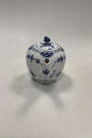 Royal Copenhagen Blue Fluted Half Lace Small Teapot No 610