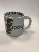 Royal Copenhagen Aluminia Frederik d. 9 Stort Krus 1969