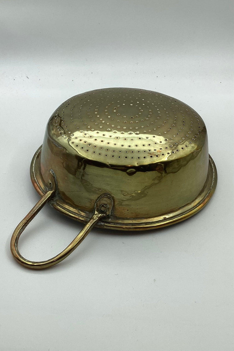 Antikt dørslag i kobber med to håndtag - Stemplet 19. årh.