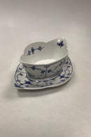 Royal Copenhagen Blue Fluted Plain Gravy Boat No. 204