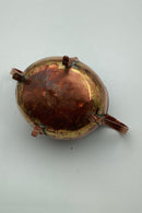 Kandis eller sukkerskål i kobber. Fremstillet i Danmark omkring 1860