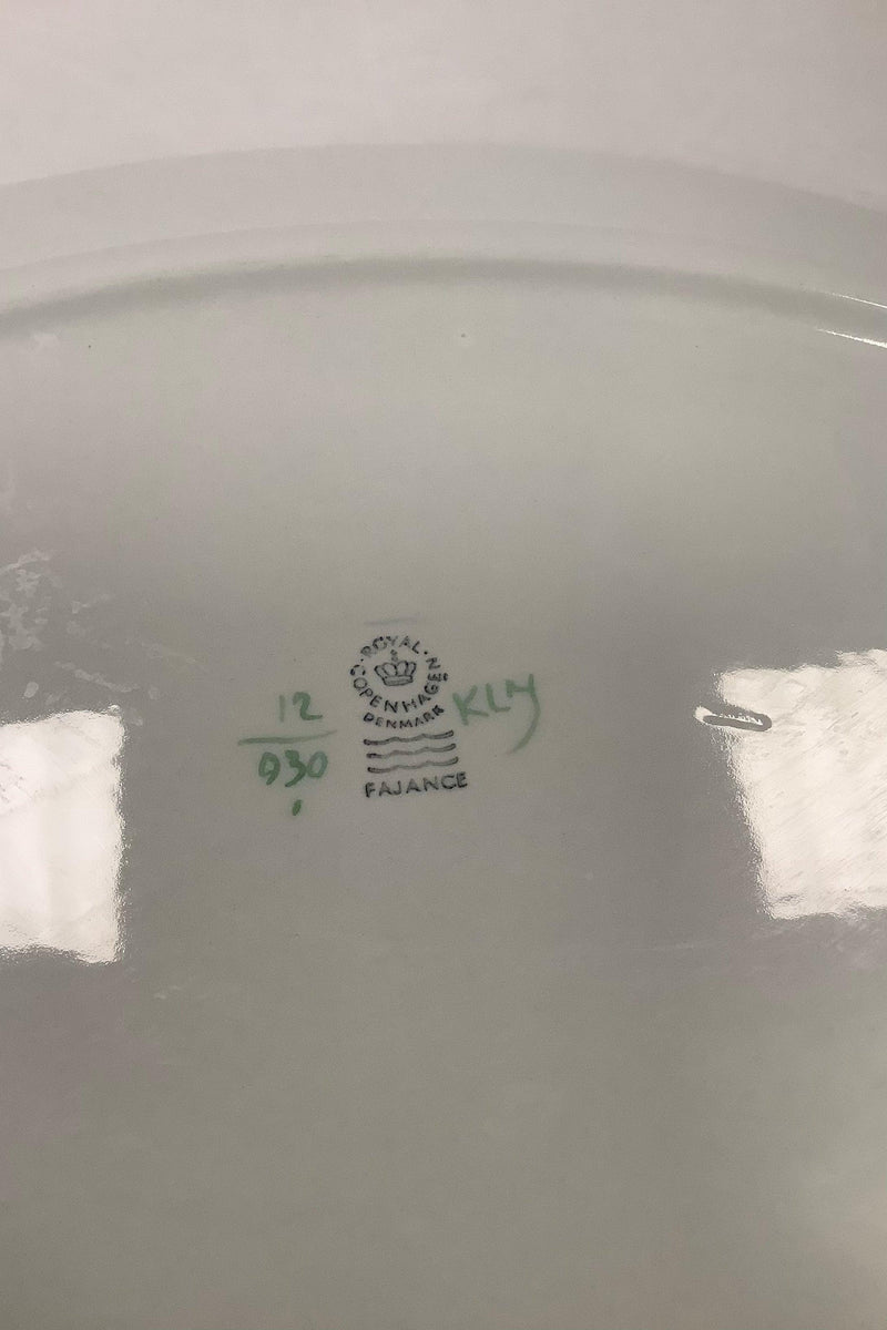 Royal Copenhagen Grøn Tranquebar Oval Serveringsfad No. 930
