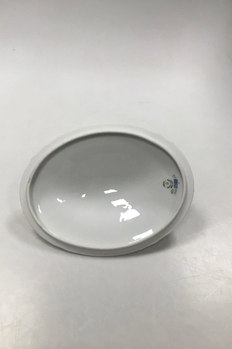 Royal Copenhagen Saksisk Blomst Let Oval Låg No 493/1702