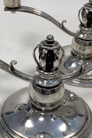 Gran og Laglye Sølv Art Deco 2 Armet Lysestage (Par)