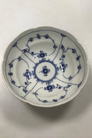 皇家哥本哈根蓝色凹槽半花边碗 No 717