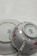 Herend Ungarn Thekop med underkop i rød overglasur