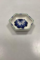 Aluminia 6-Kantet Skål med blomster dekoration No. 732/317