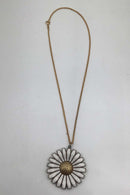 A. Michelsen Forgyldt Sterling Sølv Marguerit Vedhæng