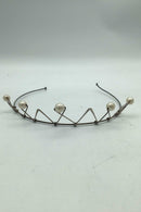 A Michelsen AB Sølv Diadem m perler Stockholm 1963.