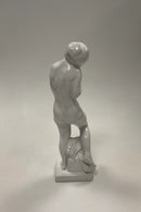 Kai Nielsen Figur af Eva med Æblet i glaseret Terracotta