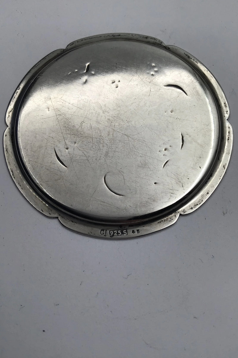 Georg Jensen Sterling Sølv Glasbakke No. 45 (1909 - 1914)