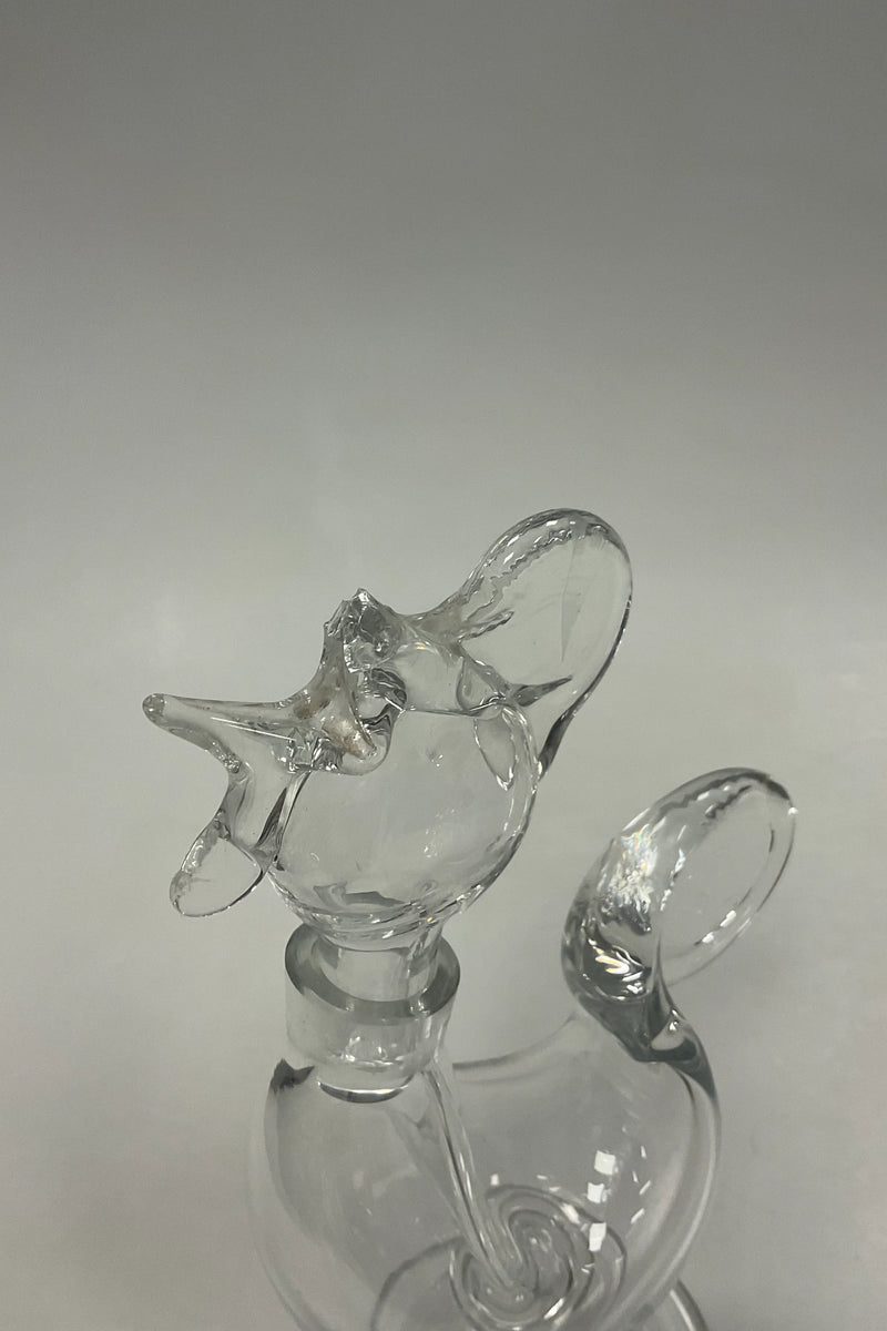 Holmegaard Glas Karaffel formet som Hane