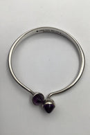 Bent Knudsen Sterling Silver Bangle (Amethyst)