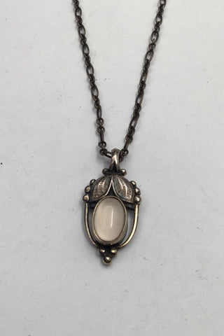 Georg Jensen Sterling Sølv Årsvedhæng 2003 (Rosa Quartz)