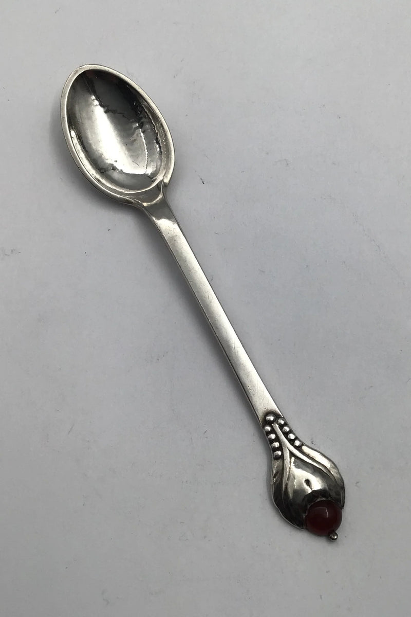 Evald Nielsen Sølv No 3 Kaffeske (Karneol)