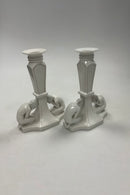 Par Bing og Grøndahl Art Nouveau Lysestager med figurer af børn No. 1557