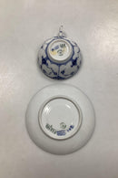 Royal Copenhagen Blue Fluted Half Lace Coffee and Saucer No. 527