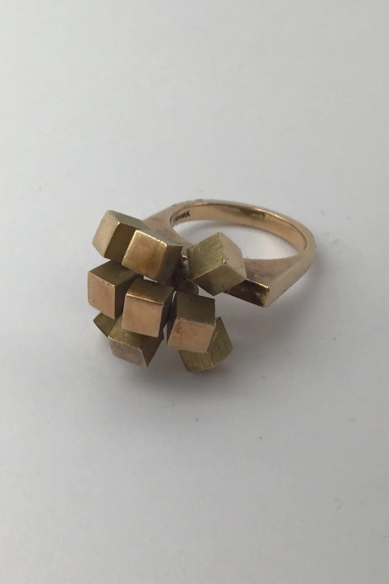 Hans Hansen 14 Kt Guld Ring Moderne