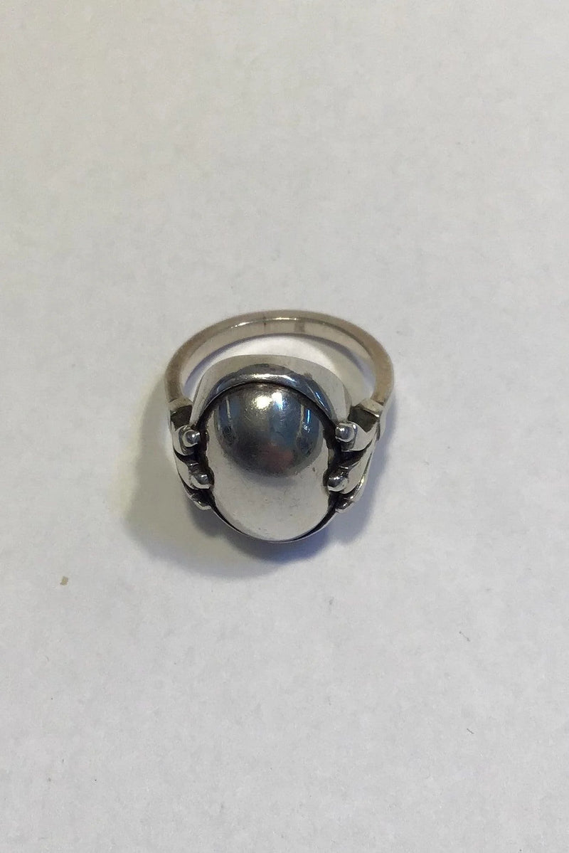 Georg Jensen Sterling Sølv Ring No 51 Sølvsten