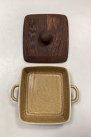 Bing og Grøndahl / Kronjyden Relief Skål med Trælåg