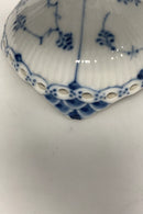 Royal Copenhagen Blue Fluted Full Lace Cake Bowl on Foot No 1020.