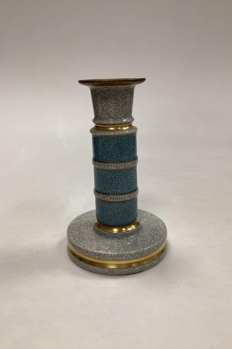 Royal Copenhagen Krakele Kerzenleuchter in Grün Nr. 3338