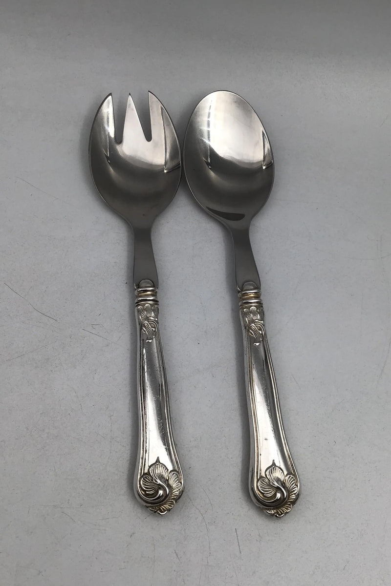 Cohr Sølv / Stål Saksisk Salatsæt