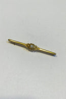 Georg Jensen 18K Guld Broche No. 237 prydet med Perle
