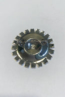 Georg Jensen Sterling Sølv Marguerite Broche Pink