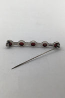 Hans Hansen Sterling Sølv Broche (Koral)